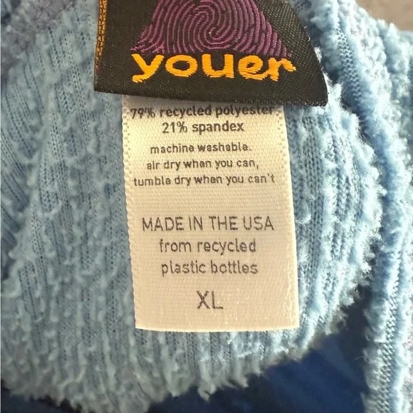 Youer X Salmon Sisters Fleece Treasure Dress, Blueberry Print, Women’s XL - Picture 3 of 3